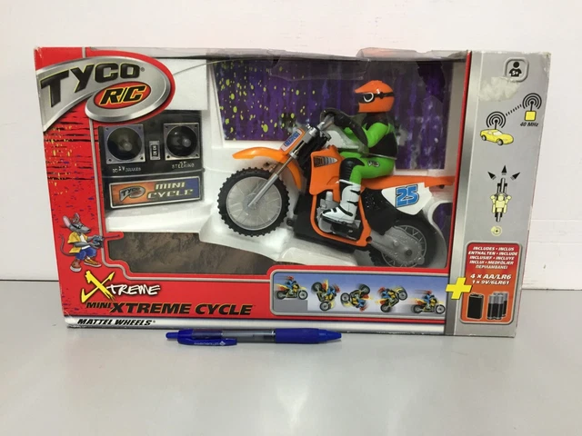 TYCO RC MINI Xtreme Cycle radio control motorbike 2002 Mattel