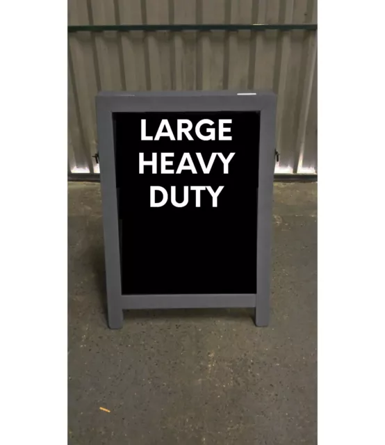 HEAVY DUTY CHALKBOARD BLACKBOARD - PAVEMENT SIGN - 100cm x 72cm - 14kgs