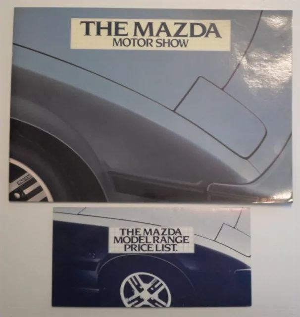 MAZDA RANGE 1982 UK Mkt Glossy Brochure + Price List - 323 626 929 RX7 B1800