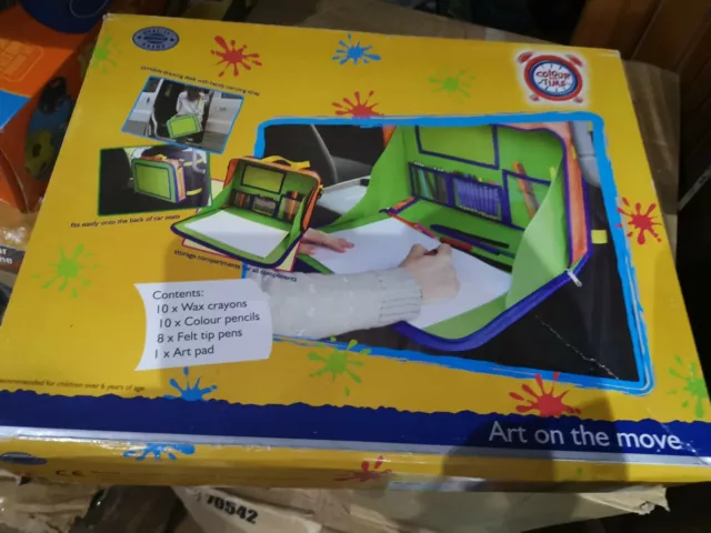 Children's New Art Folder Crayons, Pencils, Felttip Pens And Art Pads