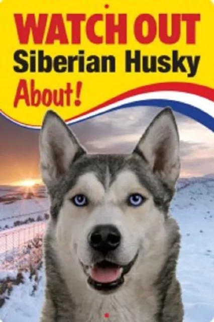 SIBERIAN HUSKY  3D  DOG SIGN great Christmas stocking filler