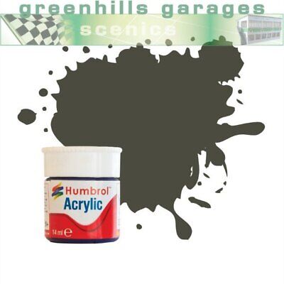 Greenhills Humbrol 14 ml botella de pintura acrílica mate RLM 83 grun oscuro AB0253 -