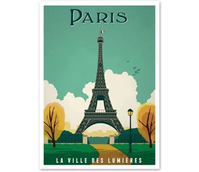 Vintage Travel Retro Posters A4 A3 A5 HD Prints Art Tourism Holiday Decor Cities