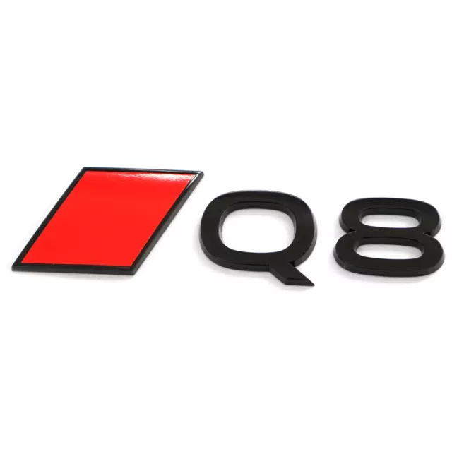 SCRITTURA ORIGINALE AUDI Q8 e-tron Audi Sport rombo emblema Black Edition  EUR 59,90 - PicClick IT