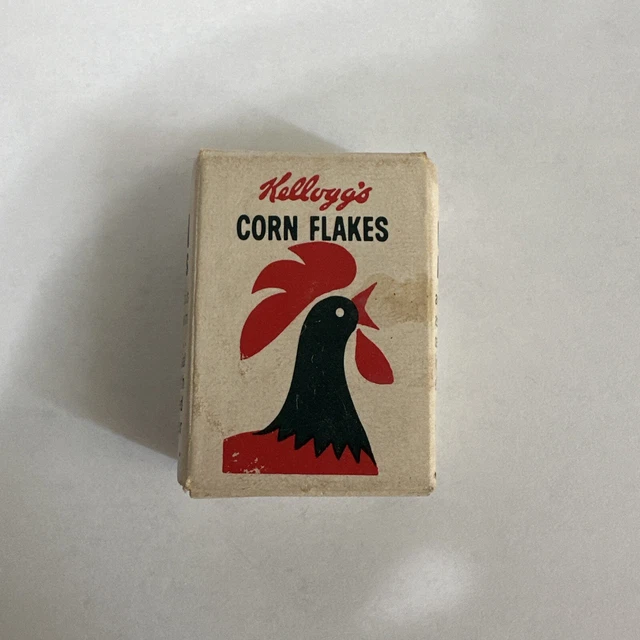 KELLOGG’S CORN FLAKES Breakfast Cereal Mini Box Vintage Opened Used VTG
