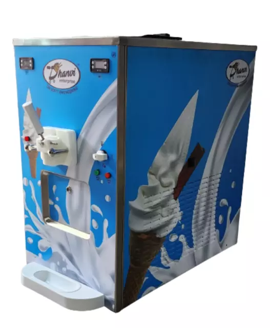 Soft Serve Ice Cream  Making Machine Counter Top Model Soft P01 Bt Van Truck