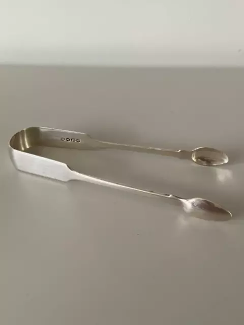 Georgian Solid Silver Sugar Tongs London 1834