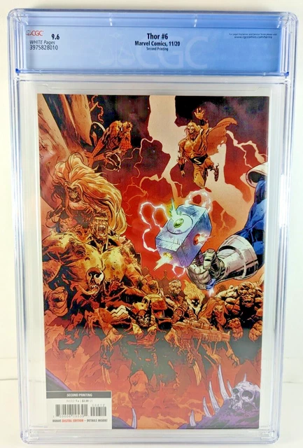 THOR #6 CGC 9.6 | 2nd Print | Donny Cates Thanos | Wraparound Cover Marvel 2021 3