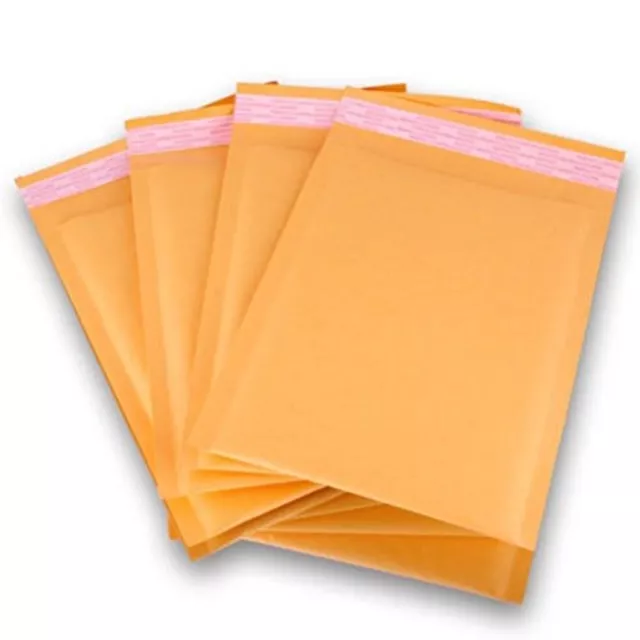 PolycyberUSA  500 pcs #0000 Kraft Bubble Envelopes Mailers 4 X 6 2