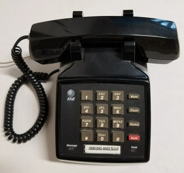 Vintage  AT&T Corded Touchtone Office Desk Phone Model 2500 YMGL 16 Button