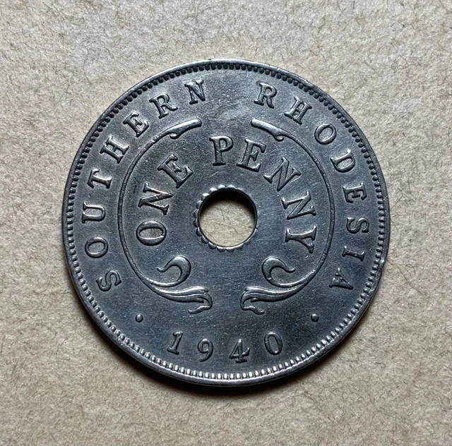 1940 Southern Rhodesia 1 penny