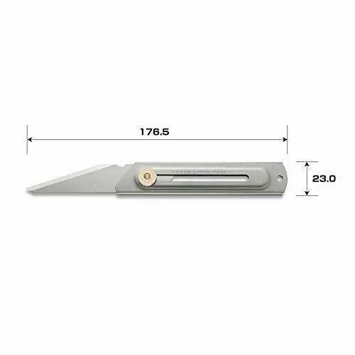 OLFA L-Type Craft Knife Kiridashi knife 34B Stainless Stainless Japan*