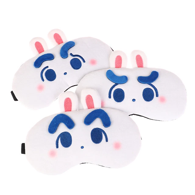Máscara para dormir de dibujos animados con los ojos vendados con los ojos de felpa suave máscaras para ojos lindo ojo de gato CABALGA