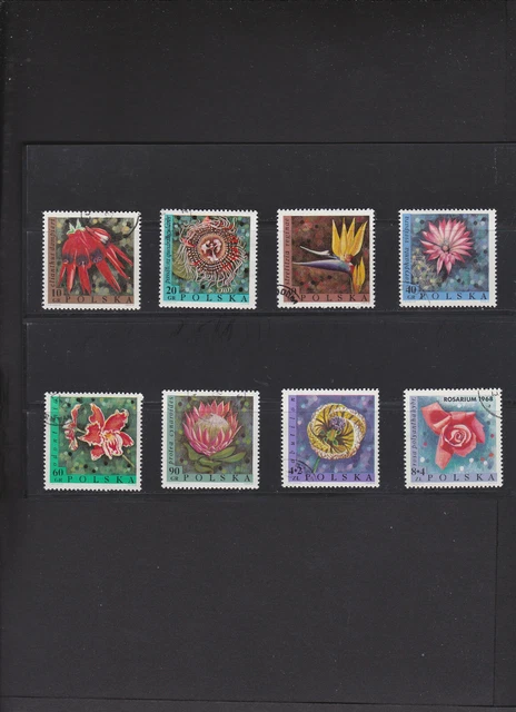 Polen - Mi.Nr. 1836 - 1843  " Intern. Blumenausstellung Warschau  " Gestempelt