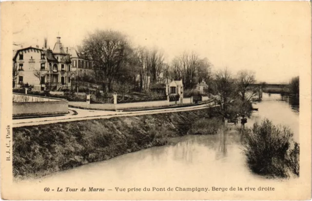 CPA Champigny Vue prise du Pont FRANCE (1338234)