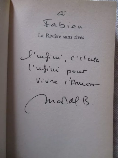 Envoi de Maddly BAMY(compagne de Brel) "La rivière sans rives" Ed Flam...2000