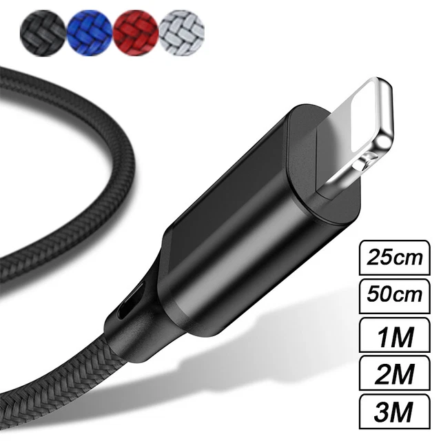 USB Charger Cable for iPhone 11 12 13 14 XS XR iPad Fast Charging Data Sync Lead