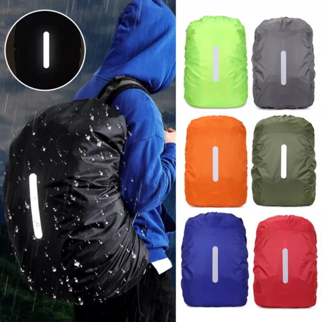 Cubierta de mochila impermeable bolsa reflectante camping senderismo exterior mochila lluvia