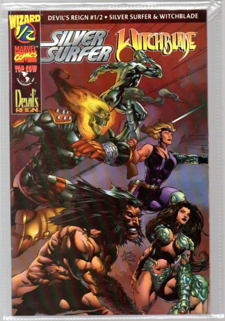 Silver Surfer / Witchblade  1/2   Wizard edition with COA  Top Cow/Marvel 1996