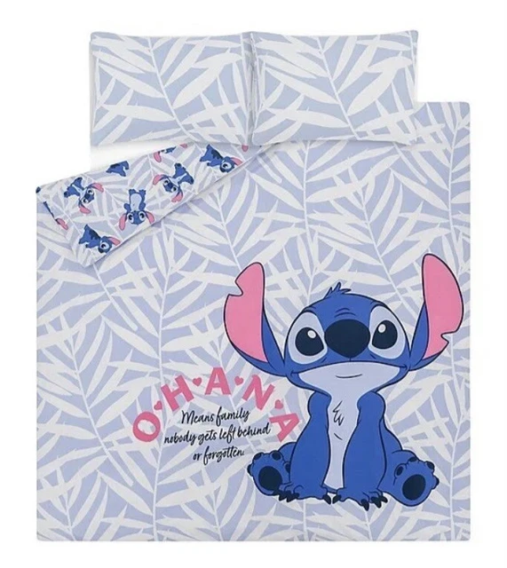 DISNEY STITCH ASDA KING SIZE Duvet Summer Set Bedding BNWT £44.95