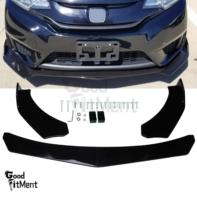 Universal Car Front Bumper Lip Spoiler Splitter Diffuser Body Kit Glossy Black