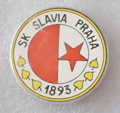 Sk Slavia Praha Czech Republic Badge Brooch Pin Accessories For