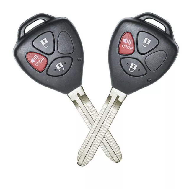 2 Remote Key Fob Shell Case for Toyota RAV4 2006 2007 2008 2009 2010 2011 2012