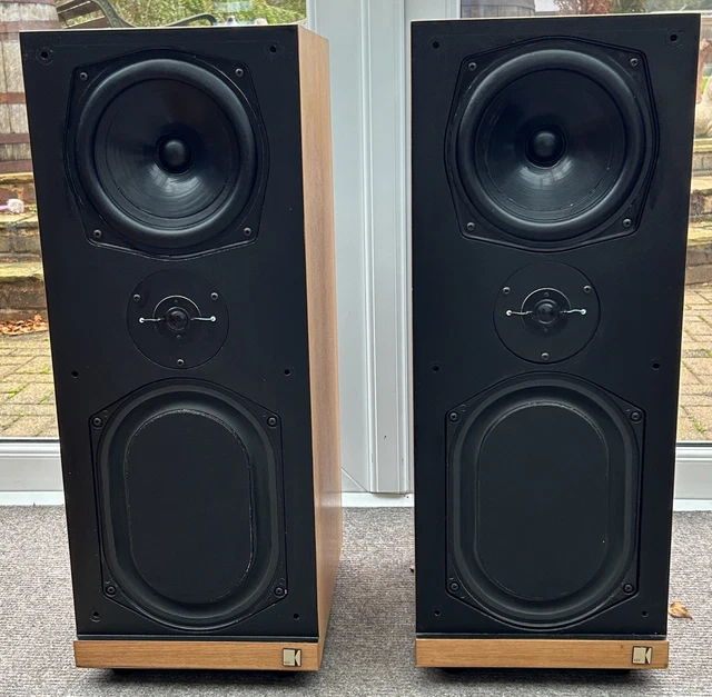 Paire D'enceintes KEF CALINDA SP 1053 - Vintage - Avec Fil - Parfait état De Fonctionnement