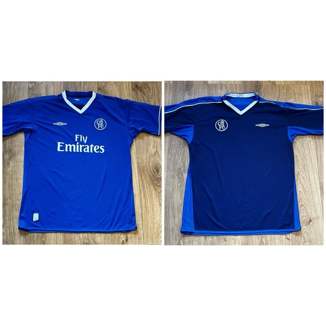 Maillot Chelsea Vintage Réversible 2003-2005 - Umbro Taille XL - Bleu Domicile