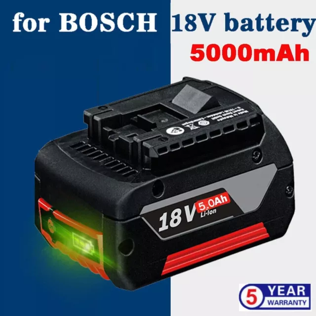 For Bosch 18V 5.0Ah Lithium-Ion Battery Professional GBA BAT609 BAT620 BAT610 AU