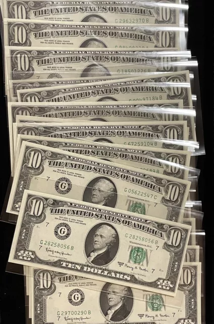 (1) UNCIRCULATED 1963 $10 Federal Reserve Note FR2017 Ten Dollar FRN - Fast Ship