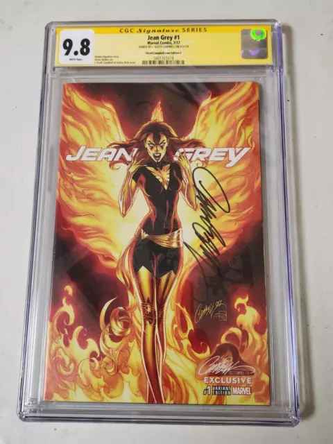 Jean Grey #1 CGC 9.8 SS JSC J Scott Campbell Exclusive Variant Cover C
