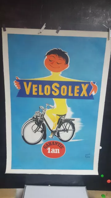 Affiche  Velosolex Annees 1960 Rene Ravo   120X80Cm