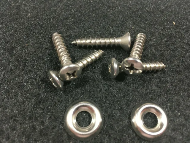 Saddle Screws - #10 -1 1/4" Phillips Head w/washer- Stainless - Pkg of 100(F538)