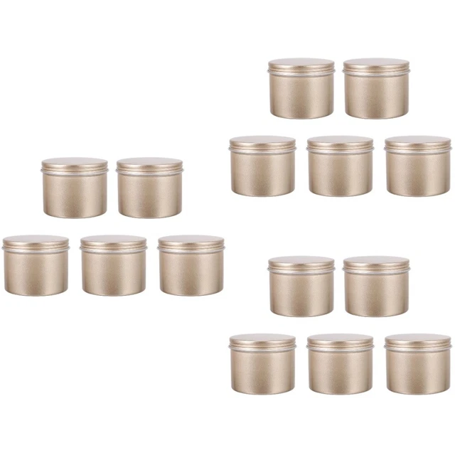 15 botellas de almacenamiento de viaje de aleación de aluminio con frasco de velas de Navidad