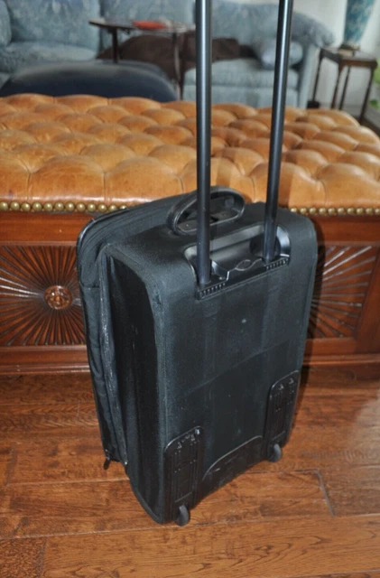 Tumi USA Black Ballistic Nylon 22” Wheeled Expandable Carry-On Garment Suitcase 3