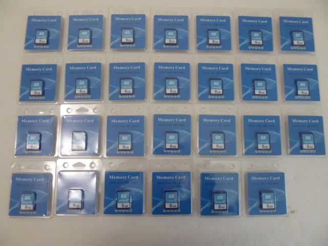Lote de 27 - 8 GB SD HC Clase 10 SDHC Tarjeta de Memoria de Alta Velocidad Sin Errores