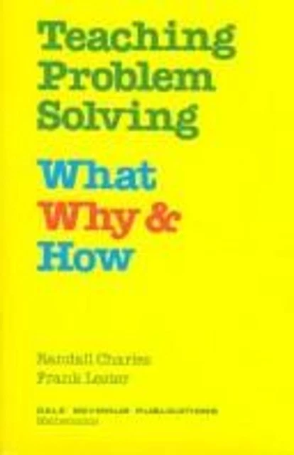 TEACHING PROBLÈME SOLVING: What Why And How Livre de Poche Randall Cha ...