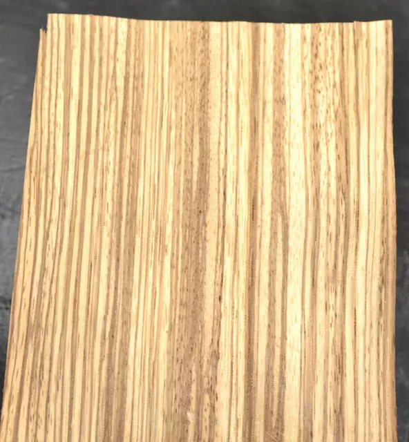 Zebrano Raw Wood Veneer Sheet 6 x 47 inches 1/42nd thick                 4676-45