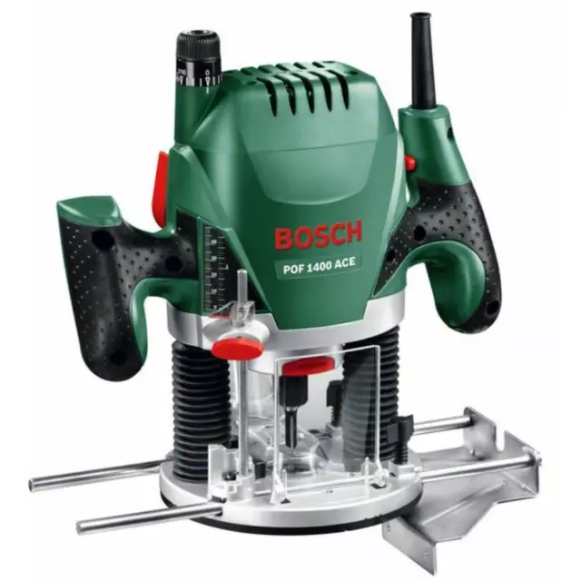 Bosch Fraiseuse Haute Pof 1400 Ace Dans Valise Avec Lampe de Travail 1.400 Watt