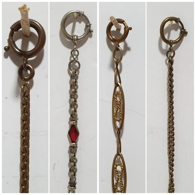 Chaînes montre à Gousset Anciennes / Lot de 4