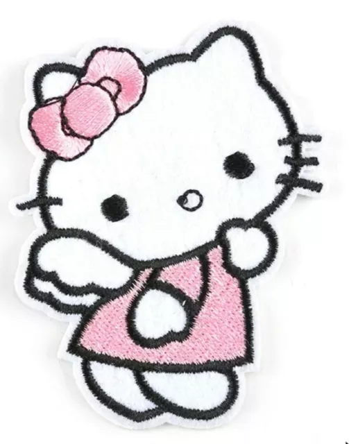 PINK BOW HELLO Kitty Iron/Sew on 10 pc Patch Set 1 of each as shown $12.00  - PicClick