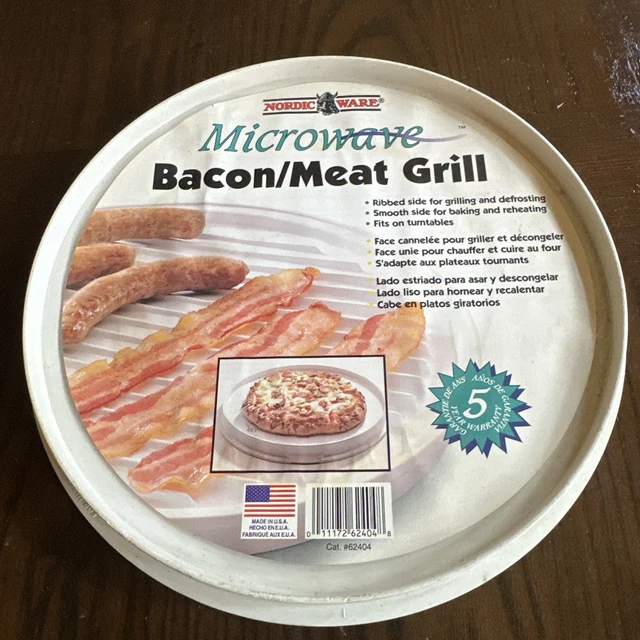Nordic Ware Slanted Bacon And Meat Tray With Lid – Microwave Safe, BPA-Free - View #5