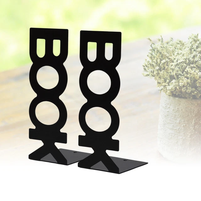 4 piezas Soporte De Mesa Para Libros De Metal Tiras Estantería