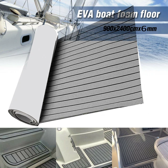 TEAK EVA SCHAUM Yacht Boot Bodenbelag Matte Deck Teppich Selbstklebend