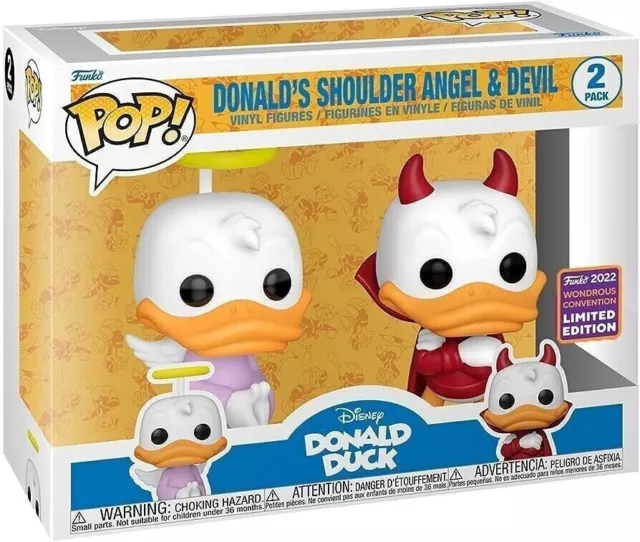 Funko POP! Donald Duck - 2 Pack - Donald Angel & Devil  Limited Edition