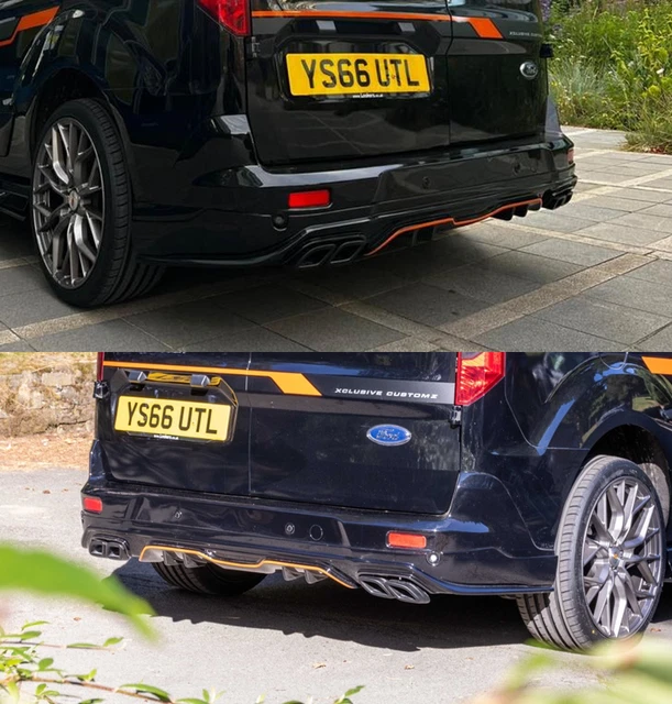 FORD TRANSIT V2 Rear Bumper Add-On Conversion for Transit Connect 2018 ...
