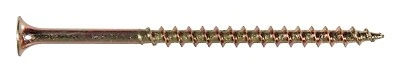 Tornillo de madera, Phillips, zinc y dicromato amarillo, 2 pulgadas. x 6,5 libras. -47679