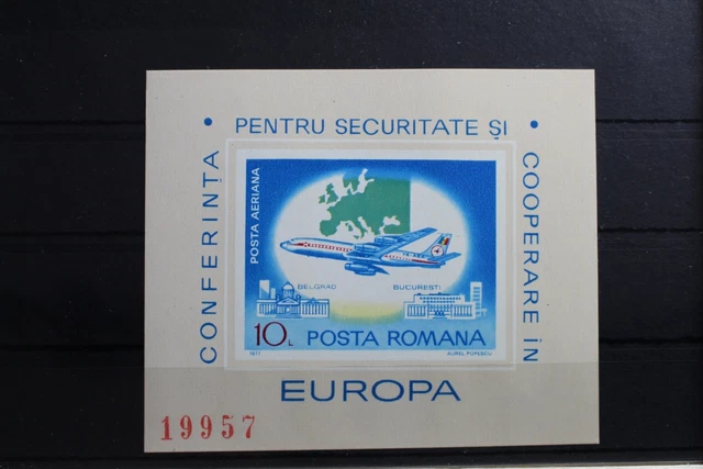 Rumänien Block 144 mit 3438 postfrisch Flugzeug #RX968