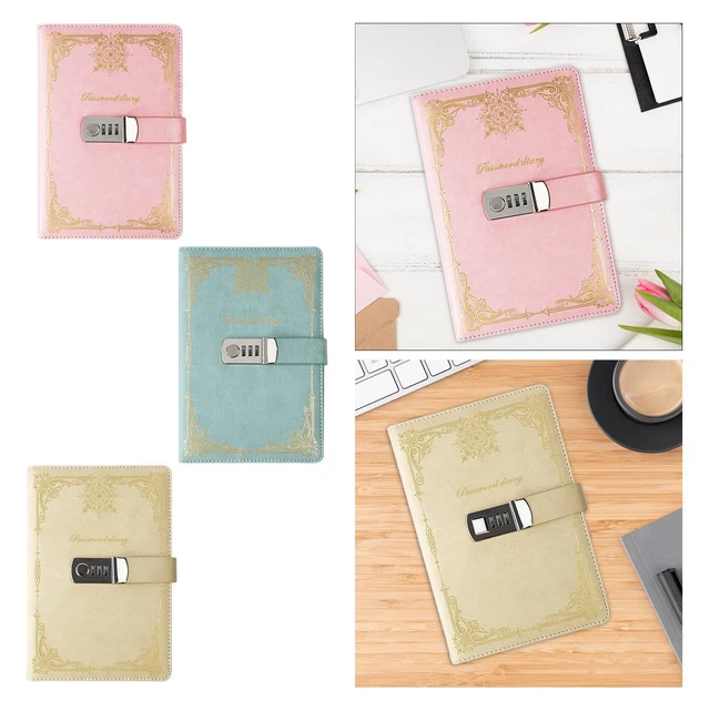Rairsky Carnet de notes en peluche avec cadenas - Format A5 - 160 pages - Journal intime avec cadenas